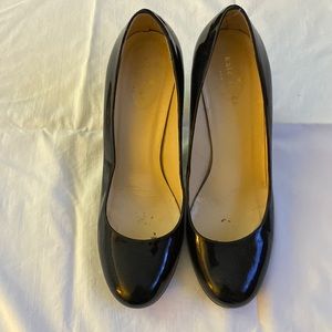 Black patent pumps by Kate Spade. A classic for your closet. 3” heel